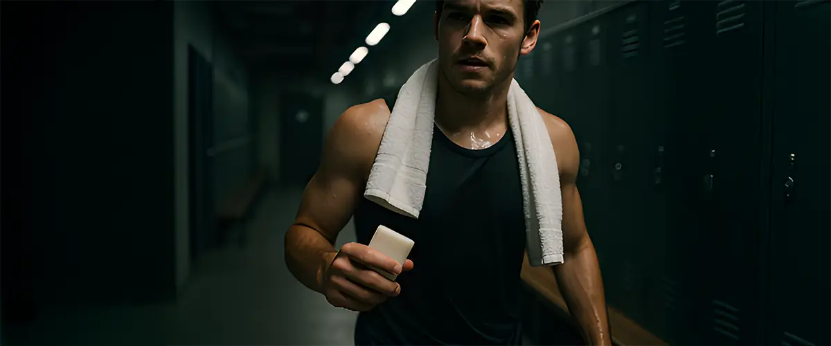 Naturseife nach dem Sport